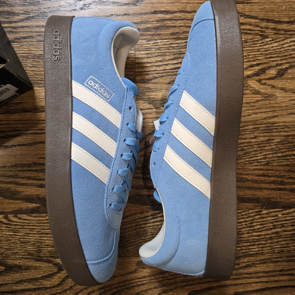 NEW ADIDAS VL Court 2.0 Men\'s Size 11 Semi Blue Burst